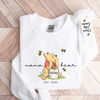 Custom Mama Bear Sweatshirt, Mama Est with Kid Name on Sleeve Sweatshirt TH10 169265
