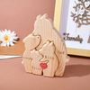 Personalized First Time Mom Gift, Wooden Mom and Baby Bear Puzzle, Family Home Decor TH10 898859