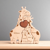 Personalized Giraffe Family Puzzle, Mothers Day Gift, Family Gift TH10 169151