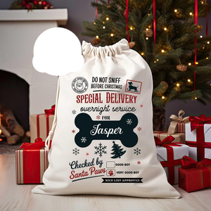 Custom Photo Speacial Delivery For Your Dog Christmas Gift Bag TH10 896989