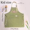 Personalized Hand-Embroidered Apron With Pocket,Gift for mom,Mother's day Gift TH10 898117