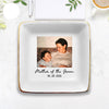 Photo Gifts for Mom Wedding Day, Custom Photo Wedding Ring Dish, Mother Of The Bride Jewelry Dish, Custom Jewelry Tray for Mom TH10 898955