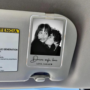 Personalized Couple Photo Drive Safe Acrylic Car Visor Gift For Valentine TH10 898815