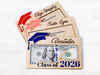 Graduation Money Holder Personalized, Graduation Gift, Class of 2026 Wood Money Holder TH10 169097