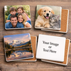 Custom Family Photo Gift For Father's Day Ceramic Coaster TH10 170039