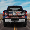 Custom 250th Anniversary Eagle American Flag Tailgate Wrap, Usa Flag Vinyl Truck Decal 4th of July, Personalized Family Name TH10 169787