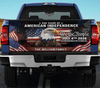 Custom 250th Anniversary Eagle American Flag Tailgate Wrap, Usa Flag Vinyl Truck Decal 4th of July, Personalized Family Name TH10 169787