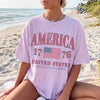 Retro America 4th Of July Shirt Preppy Fourth of July Patriotic Comfort Shirt HO82 902534