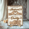 The Only Thing Having You As My Husband Family Hands - Personalized 2-Layered Wooden Plaque - Father's Day Gift For Husband HO82 902548
