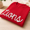 Custom Fuzzy Letter Embroidered Sweatshirt, Varsity Style Sweatshirt HO82 904290