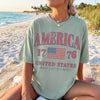Retro America 4th Of July Shirt Preppy Fourth of July Patriotic Comfort Shirt HO82 902534