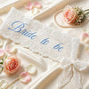Personalized Text Bride to Be Embroidered Lace Sash - Elegant Wedding & Bachelorette Party Shoulder Sash HO82 904106