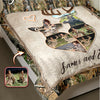 Custom Photo Hunter Couple Quilt Bedding Set Gift For Couple, Husband, Wife TH10 896725