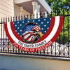 Custom Family Name American Flag 250 Years of Freedom 1776–2026 Patriotic Non-Pleated Fan Flag HO82 901334