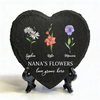 Personalized Birth Mother's Garden Love Grows Here Heart Shaped Stone LM32 899261