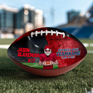 Custom Photo Football Player - Personalized Football Ball Gift For Sports Lover CH07 899892