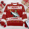 Custom Photo Merry Fishmas Ugly Sweater For Fishing Lovers HO82 900424