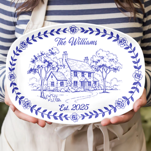 Personalized Custom Family Name Platter TH10 896825