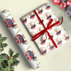 Custom Human Photo Christmas Wrapping Paper CH07 895696