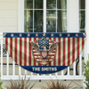 Custom Name America 250th Eagle Non-Pleated Fan Flag LM32 899037