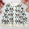 Custom Dog Cat Photo With Hand Block Print Ugly Cardigan For Dog/Cat Lovers LM32 897191