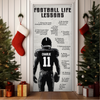 Football Life Lessons - Personalized Door Cover Gift for Football Lover CH07 899262