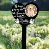 One By My Side, Forever In My Heart Custom Dog Memorial Garden Stake CH07 910738