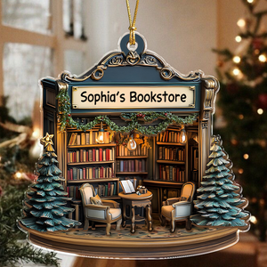 Personalized Your Bookstore Christmas Acrylic Ornament TH10 896605
