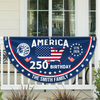 Custom Name America 250th Anniversary Non-Pleated Fan Flag CH07 910546