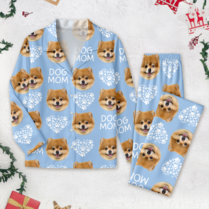 Custom Photo Dog Cat Mom Pajamas Gift For Dog Cat Lovers CH07 896886
