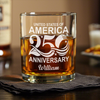 Personalized Name USA 250th Anniversary Engraved Whiskey Glass HA75 920280