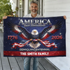 Personalized Eagle America 250th Birthday House Flag CH07 910646