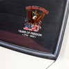 Patriotic God Bless America Eagle 250 Years Of Freedom Car Window Decal Sticker HO82 901090