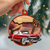 Custom Car Photo Route 66 Xmas 2 Layer Wooden Ornament TH10 894871