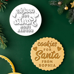 Custom Name Cookies For Santa Cookie Stamp HO82 900652