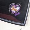 Custom Photo You Left Paw Prints In My Heart Dog Memorial Car Window Decal Sticker CH07 910338