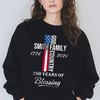 Custom Family Name Patriotic American, 250 Years of Blessing God Dark Shirt LM32 899019