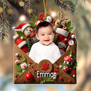 Custom Photo Letter To You 3D Effect Family Acrylic Ornament Gift For Mom, Dad, Brother, Sister, Kids HO82 900552