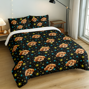 Custom Face Dog Cat Quilt Bedding Set For Dog Cat Pet Lovers HA75 898224