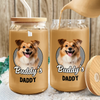 Custom Photo And Name Glass Can With Lid Christmas Gift For Dog Lover TH10 896875