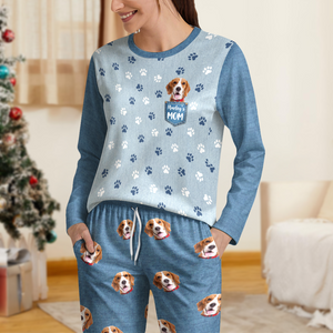 Custom Photo Dog Mom Pocket Pattern - Personalized Sleepwear CH07 899288