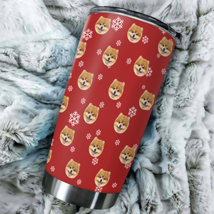 Custom Dog Cat Pet Photo Fat Tumbler Christmas Gift for Pet Lovers HA75 898298