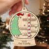 Custom Name Family Personalized Christmas 2 Layer Wooden Ornament HA75 892958