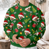 Custom Pet Photo Ho Ho Ho Ugly Sweater Funny Christmas Gift For Pet Lovers CH07 899298