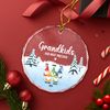 Personalized Christmas Gnome Glass Ornament For Grandkids TH10 894967