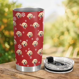 Custom Dog Cat Pet Photo Fat Tumbler Christmas Gift for Pet Lovers HA75 898298