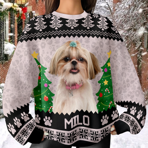 Custom Photo And Name Ugly Sweater For Dog Lover TH10 896463