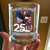 American Pride Patriotic 250th Anniversary Eagle 1776–2026 Whiskey Glass HA75 920264