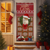 Custom Cat Photo In Wreath Christmas Door Cover Gift For Cat Lovers HO82 900318