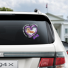 Custom Photo You Left Paw Prints In My Heart Dog Memorial Car Window Decal Sticker CH07 910338